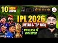IPL 2026 Current Affairs Top MCQs | IPL 2026 Most Important Questions | IPL 2026 MCQs | IPL 2026