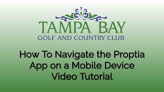 Proptia Mobile Device Login and Navigate App