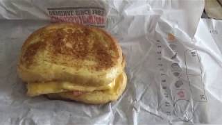@BurgerKing French Toast Sandwich  (Bacon Egg And Cheese) Review