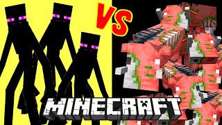 100 Zoglin VS. Mutant Enderman in Minecraft. You MIGHT Be SURPRISED...