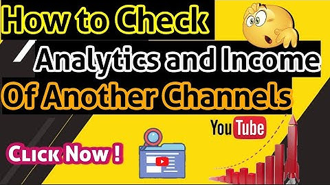 YouTube Channel Ki Income or Analytics kaise Dekhe  | How to check another channel on YouTube