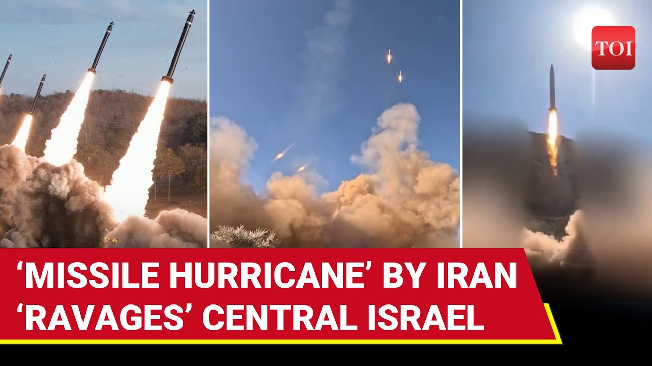 Iran’s ‘MISSILE HURRICANE’ Horrifies Israel; IRGC’s New Video Shows  Tehran’s Thunderous Attack