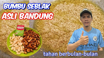 cara buat BUMBU SEBLAK asli sunda || cuma 3 bahan