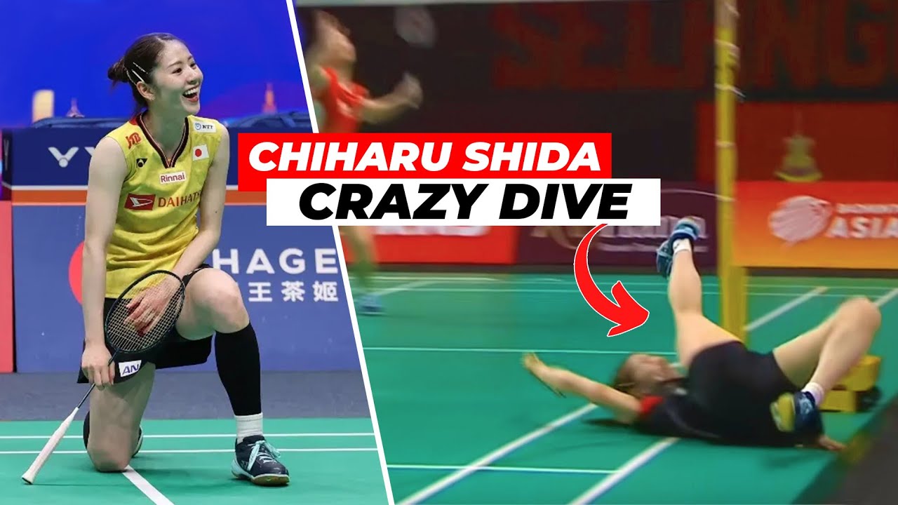 Лучшие моменты Чихару Шиды! Безумный прыжок и неожиданный сейв. Подборка бадминтона | Лучшие игры...