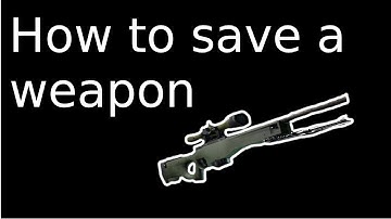 How to save a weapon correctly in CS :GO