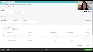 How to enter 1 payment that applies to 2 or more invoices from the same customer - QuickBooks Online