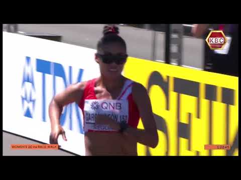 Peru's Kimberly García León claimed first gold medal in the women's 20km race walk