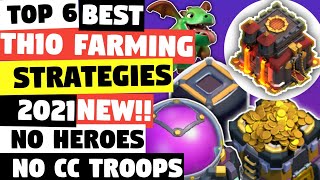 Best TH10 Farming strategy Without Heroes (2021) | TH10 No Hero Farming Army | Clash Of Clans