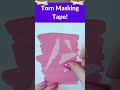 Exciting Watercolor Masking Tape Effect Great for backgrounds! #watercolorpainting