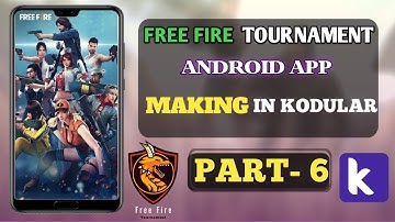 How To Make A Free Fire Tournament App In Kodular | Part-6