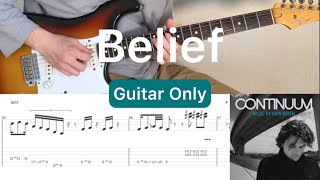 John Mayer - Belief (Guitar Only)(guitar cover with tabs & chords)