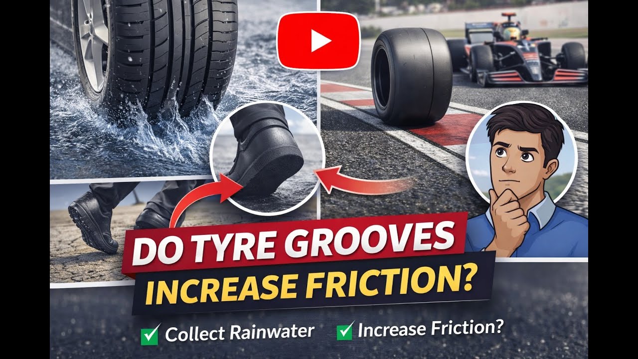 Friction On Racing Car! Do tyre grooves improve grip?