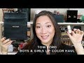 TOM FORD Boys & Girls Lip Color Haul w/ Lip Swatches!