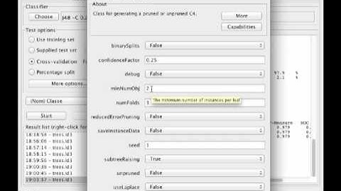 a3v5: ferramenta Weka - Algoritmos ID3 e c4.5