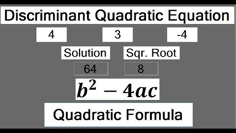How to Program Discriminant  Equation in Visual Basic.Net