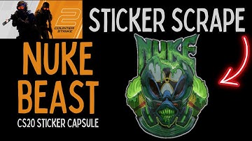 Nuke Beasat Sticker Scrape #csgo #cs2stickers #ohnepixelfunny