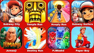 Subway Surfers City, Kooply Run, PJMasks, Jumanji, Destiny Run, Temple Run... screenshot 1