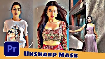 How to create reels video editing Unsharp Mask effect in adobe premiere pro