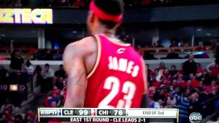 Lebron James 3rd Quarter Buzzer Beater 2010 Playoffs