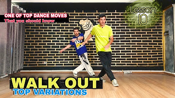 How to WALK OUT + VARIATIONS |POPPING DANCE TUTORIAL  | ALIREZA SONIC | آموزش رقص