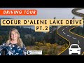 Driving Coeur d'Alene /  Coeur d'Alene Lake Drive Part 2