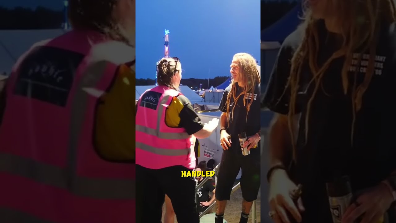 Security Guard Tries To Stop The Lead Singer You Won T Believe His Reaction 