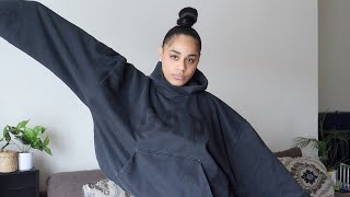 Yeezy Gap Balenciaga Dove Hoodie Review + Try On Size XS