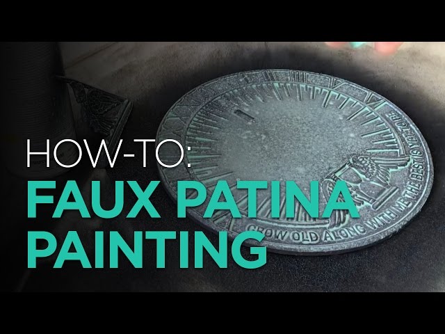 How to faux paint a brass patina - Lansdowne Life