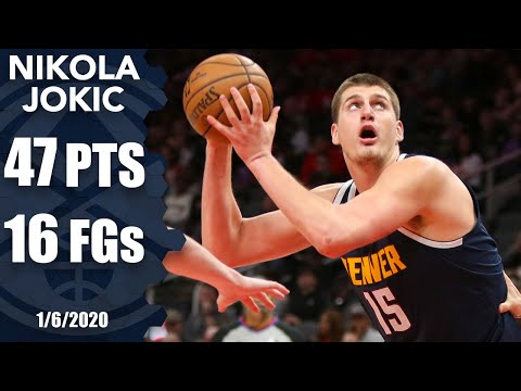 Nikola Jokic records a career-high 47 points in Nuggets vs. Hawks | 2019-20 NBA Highlights