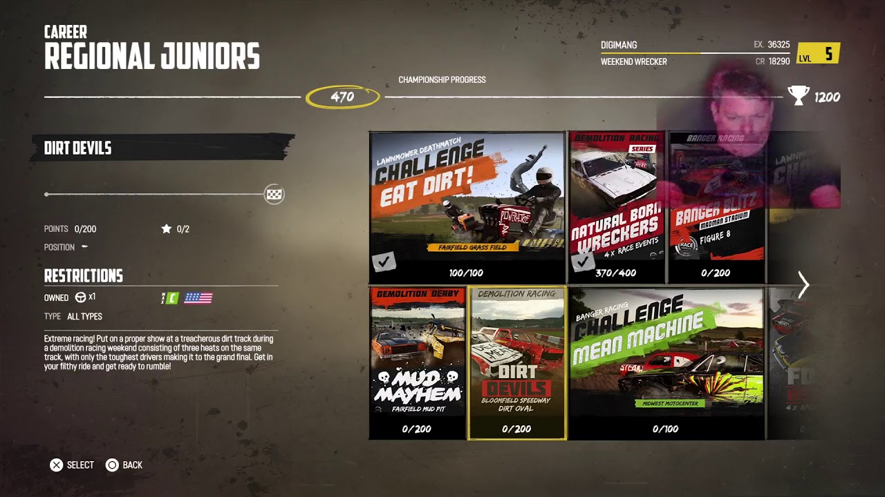 WRECKFEST new career |  DIGIMANG - San Diego California, USA