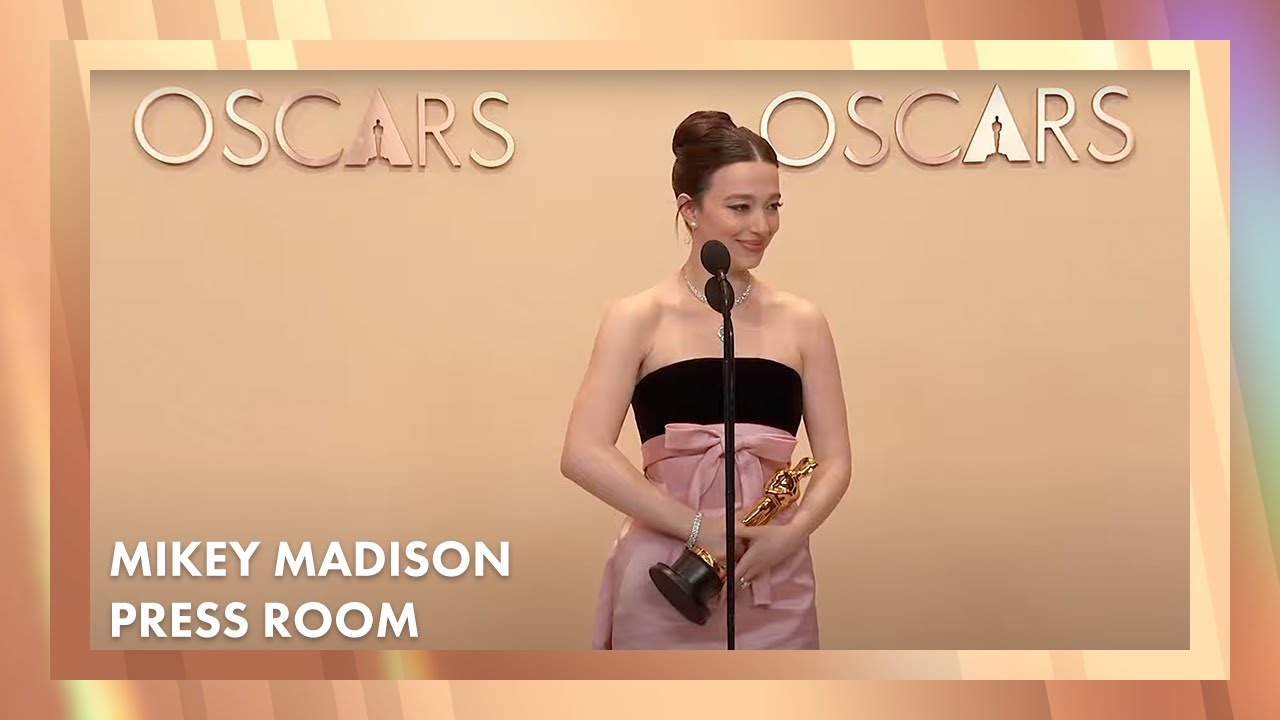 'Anora' Best Actress Press Room Speech | 97th Oscars (2025)[Mikey Madison]
