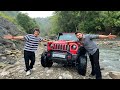 @souravjvlogs bhai ki thar se extreme offroading krdi😱