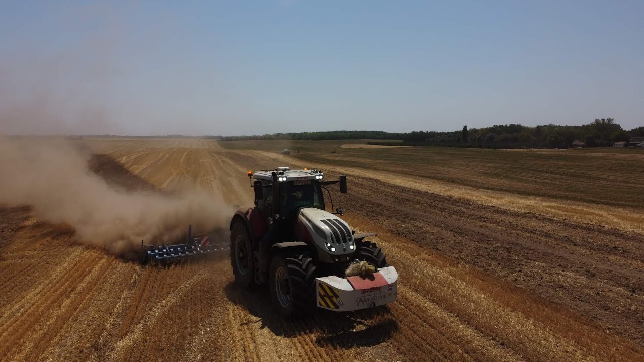 Tárcsázás 2022 [Steyr 6300 TERRUS cvt+Lemken helidor 9/600] Helvécia  Suhancok 