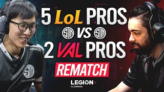 VALORANT vs LEAGUE OF LEGENDS: 2v5 REMATCH  What happens when LCS PROS Face the BEST VALORANT TEAM?