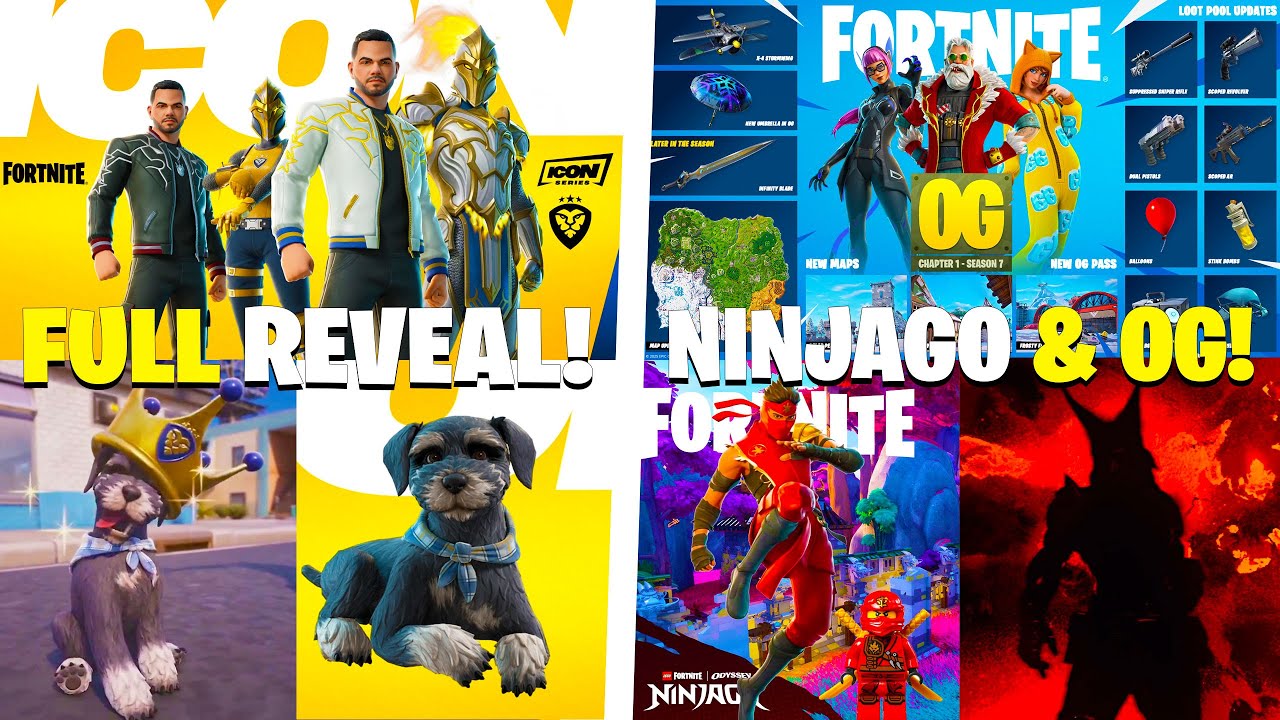 ОБНОВЛЕНИЕ Fortnite (Облик прокачки «Мужество соло», OG PASS и ICE KING, Ninjago)