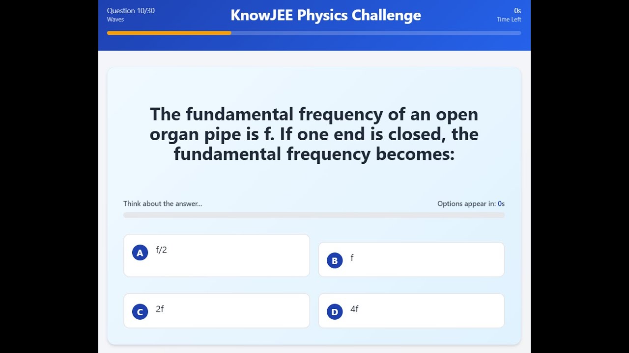 IIT JEE PHYSICS QUIZ | KNOWJEE | knowjee.sciencegeek.in - YouTube