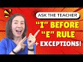 I before e except after c rule watch out for these exceptions