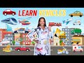 Vehicles Song Learning With Ms Houston Learn Car Train Plane Excavator Truck Helicopter More