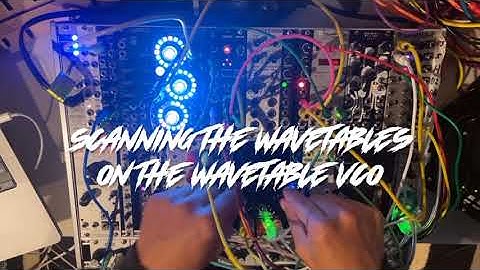 Kick and Bass Dirty Gross Techno Body Music with Drum Sampler Pico Module and Black Wavetable VCO.