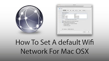 Set A Default Wifi Network on Mac OS