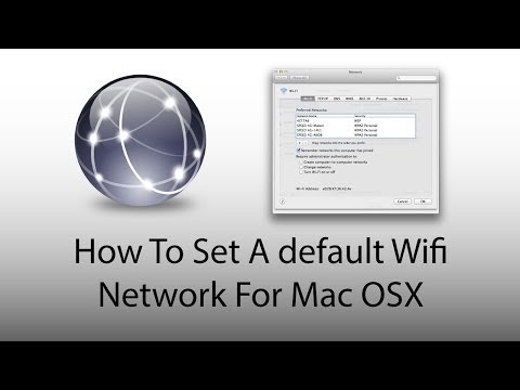 Set A Default Wifi Network on Mac OS
