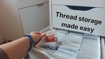 Organize your thread the easy way with common IKEA Products