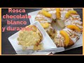 Rosca de chocolate blanco y duraznos--- POSTRE DELICIOSO!