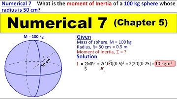Numerical 7 Chapter 5 Physics Class 11 | Rotational and Circular Motion | 1st Year KPK Syllabus