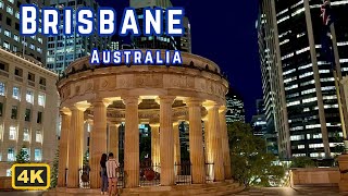 🇦🇺Australia,Brisbane Night walk|🍂 Fall night in brisbane city 2024:🌛Explore brisbane nightlife🦘