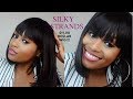 HAIR REVIEW: SILKY STRANDS HEAT  RESISTANT FLAT BANG STRAIGHT BOB WIG ONLY $11.70