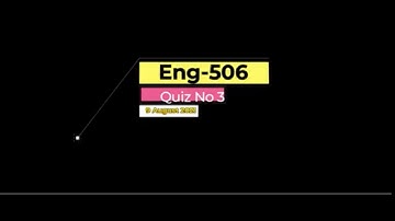 ENG506 World Englishes Quiz No 3 Solution