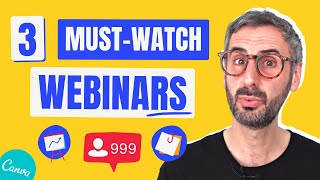 3 Canva Webinars you DON'T want to miss - Part 1