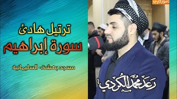 ترتيل هادئ من سورة إبراهيم _ جهريات مسجد بهشت | القارئ رعد الكردي