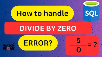 How to handle Divide by Zero error in SQL | CASE WHEN | NULLIF | Advance SQL | Interview question